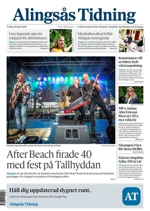 Förstasida Alingsås Tidning