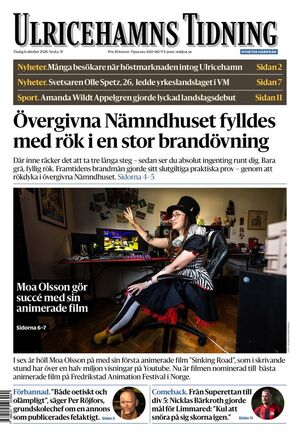 Förstasida Ulricehamns Tidning