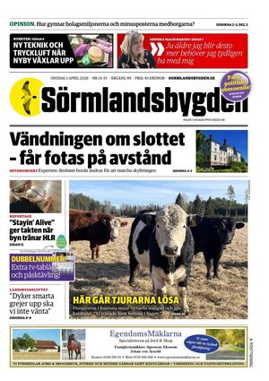 Förstasida Sörmlandsbygden