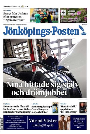 Förstasida Jönköpings-Posten