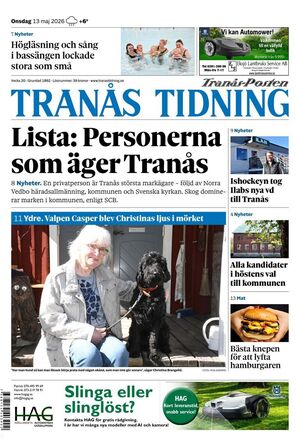 Förstasida Tranås Tidning