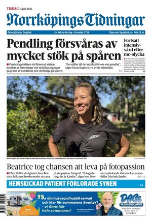 Förstasida Norrköpings Tidningar