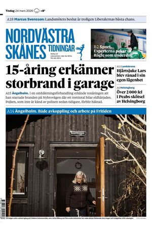 Förstasida Nordvästra Skånes Tidningar