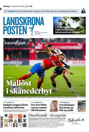 Förstasida Landskrona Posten