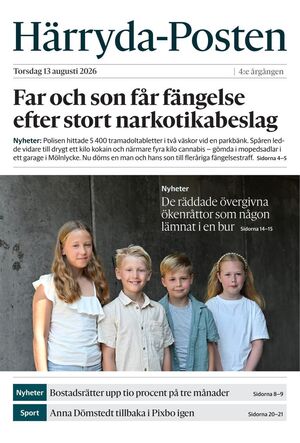 Förstasida Härryda-Posten