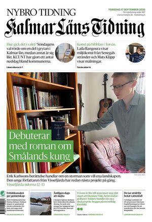 Förstasida Kalmar Läns Tidning