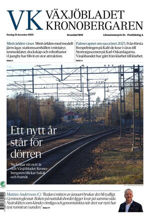 Förstasida Växjöbladet Kronobergaren