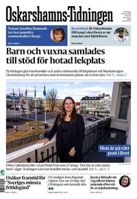 Förstasida Oskarshamns-Tidningen