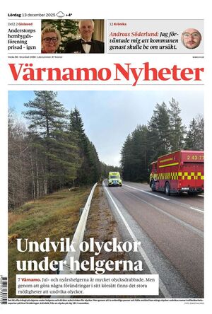 Förstasida Värnamo Nyheter