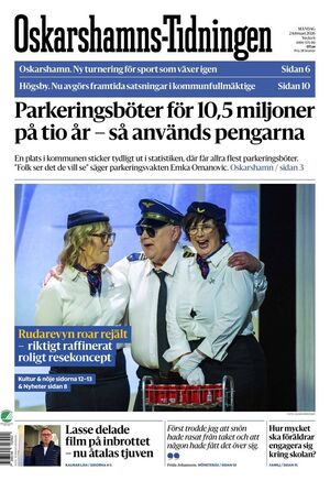 Förstasida Oskarshamns-Tidningen