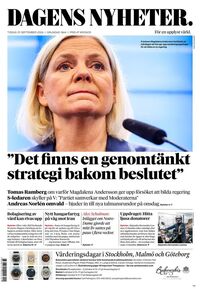 Förstasida Dagens Nyheter
