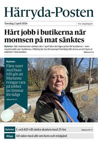 Förstasida Härryda-Posten