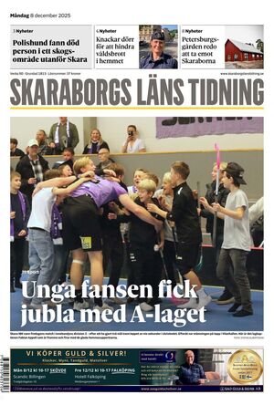 Förstasida Skaraborgs Läns Tidning
