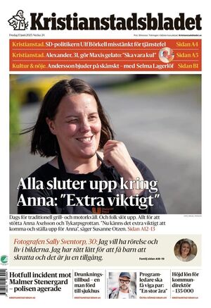 Förstasida Kristianstadsbladet