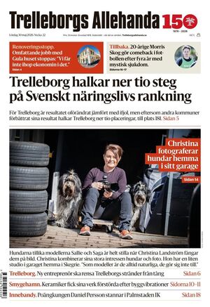 Förstasida Trelleborgs Allehanda