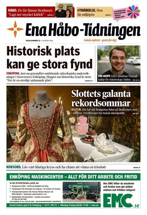 Förstasida Ena Håbo-tidningen