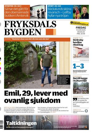 Förstasida Fryksdalsbygden