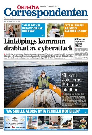 Förstasida Östgöta Correspondenten