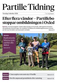 Förstasida Partille Tidning