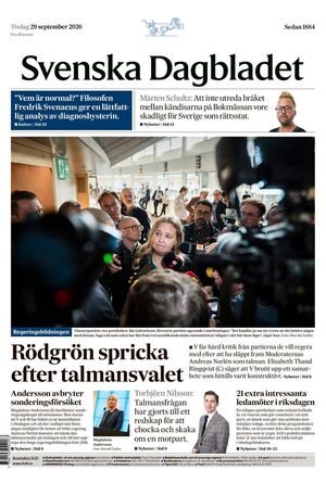 Förstasida Svenska Dagbladet