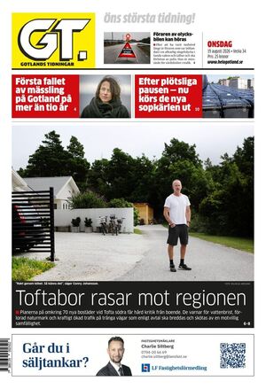 Förstasida Gotlands Tidningar