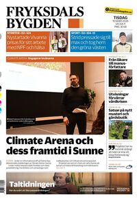 Förstasida Fryksdalsbygden