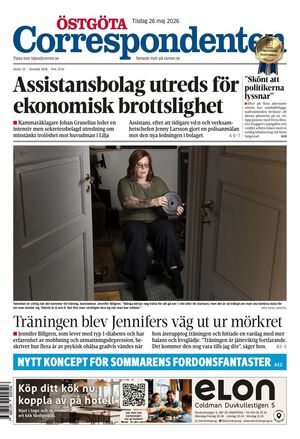 Förstasida Östgöta Correspondenten