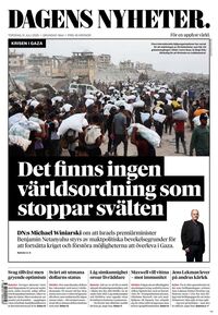 Förstasida Dagens Nyheter