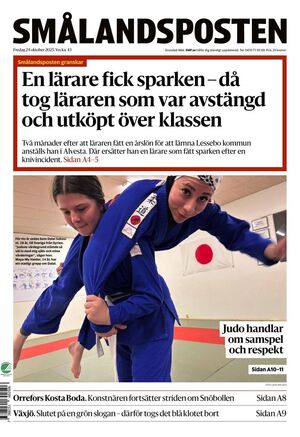Förstasida Smålandsposten