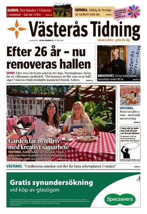 Förstasida Västerås Tidning