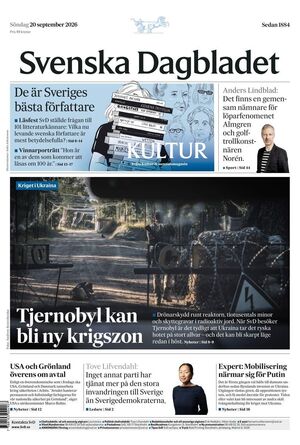 Förstasida Svenska Dagbladet