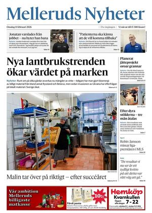 Förstasida Melleruds Nyheter