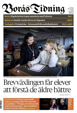 Förstasida Borås Tidning
