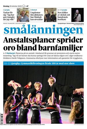 Förstasida Smålänningen