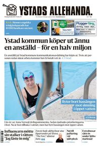 Förstasida Ystads Allehanda