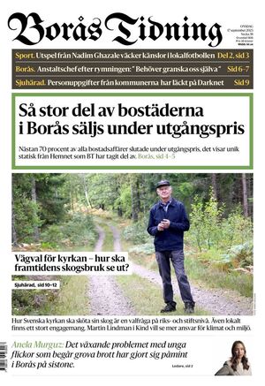 Förstasida Borås Tidning