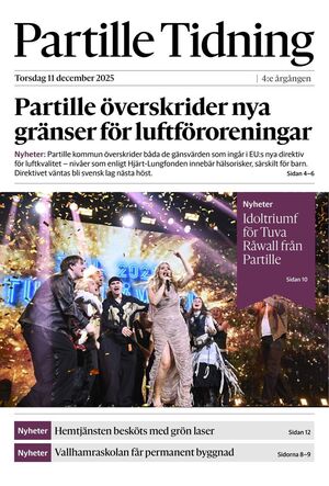 Förstasida Partille Tidning