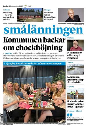 Förstasida Smålänningen