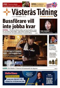 Förstasida Västerås Tidning