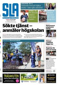 Förstasida Skaraborgs Allehanda