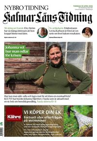 Förstasida Kalmar Läns Tidning