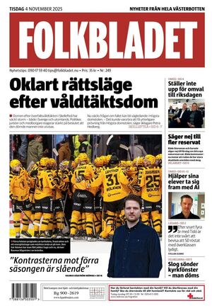 Förstasida Folkbladet Västerbotten