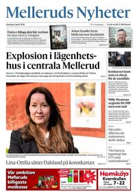 Förstasida Melleruds Nyheter