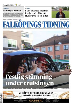 Förstasida Falköpings Tidning