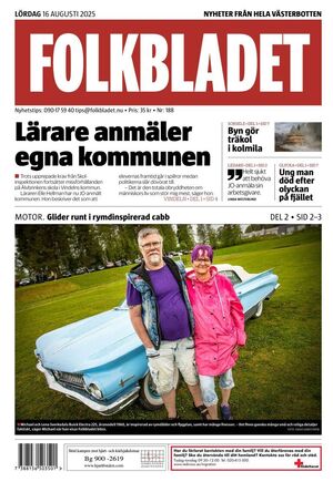 Förstasida Folkbladet Västerbotten