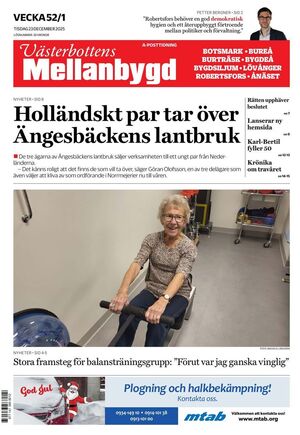 Förstasida Västerbottens Mellanbygd