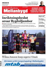 Förstasida Västerbottens Mellanbygd