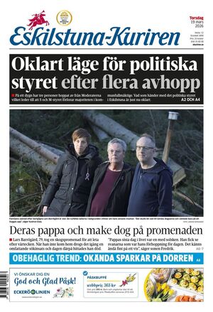 Förstasida Eskilstuna-Kuriren