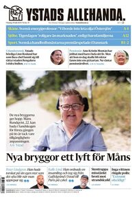 Förstasida Ystads Allehanda
