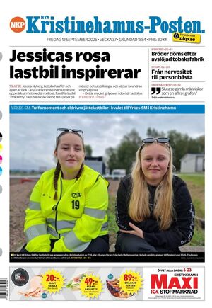 Förstasida Nya Kristinehamns-Posten
